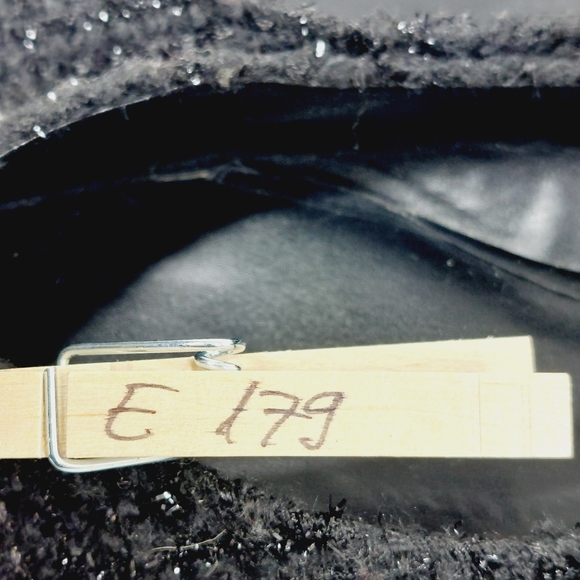 Zara Basic Pointed Toe Black Sequins Slip On Flats E179 - Picture 11 of 11